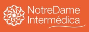 Logotipo laranja do plano de saúde Hapvida Notredame Intermédica