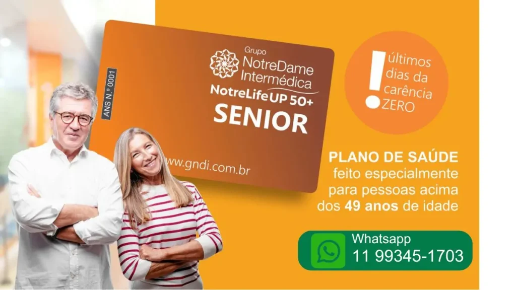 Logo NotreDame Intermédica NotreLife UP 50+ Sênior